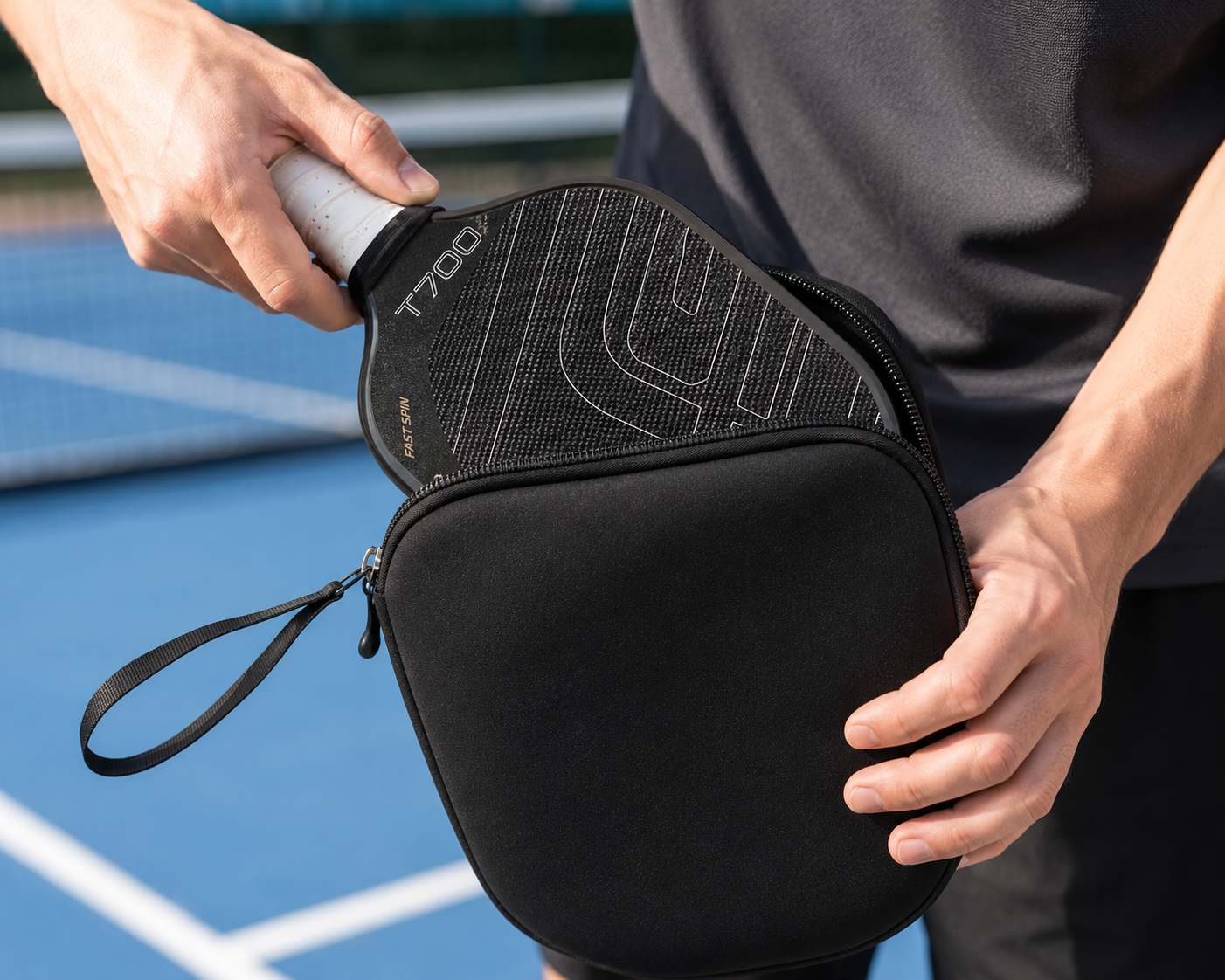 Housse Néoprène Raquette Pickleball | Fermeture Éclair | 21x29cm