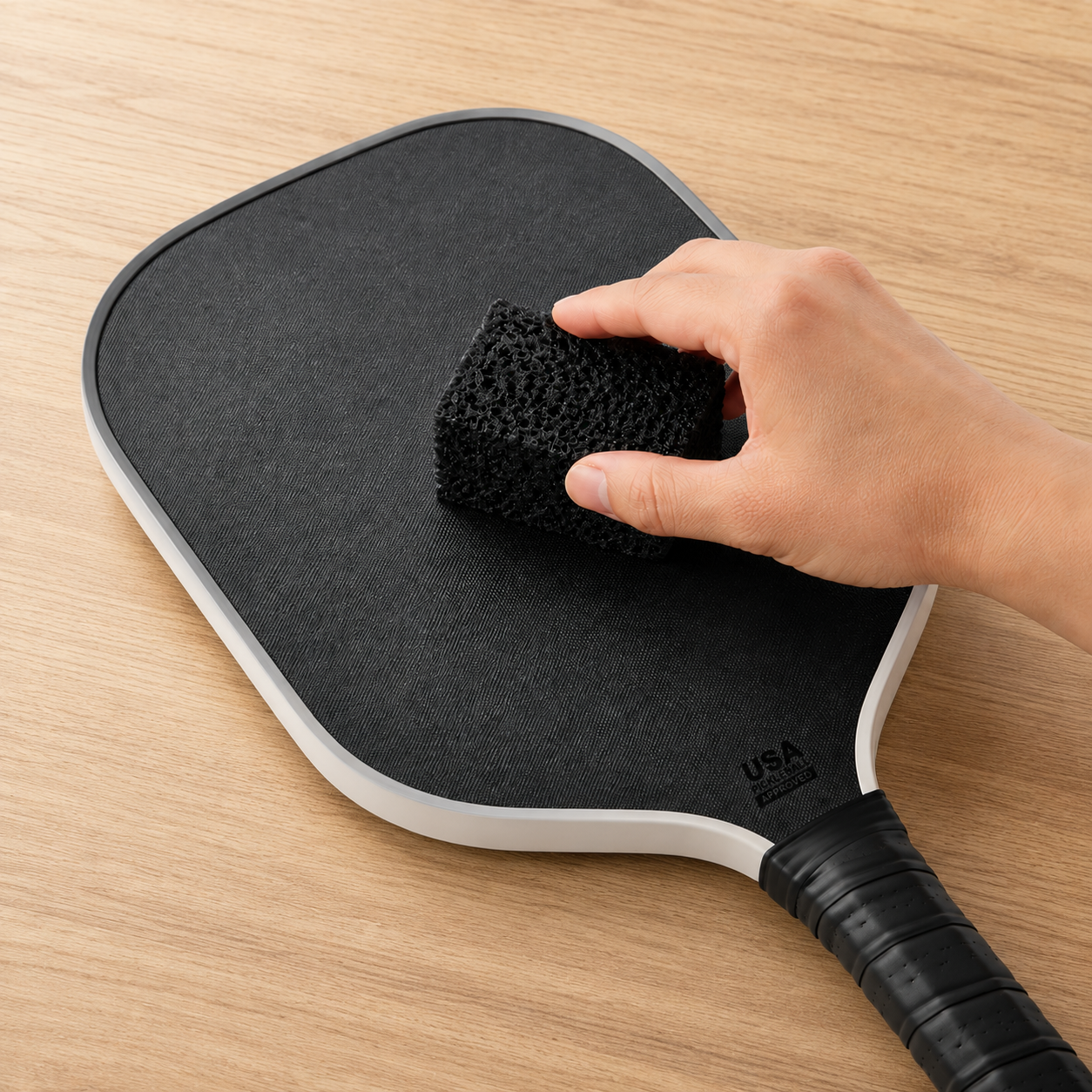 Gomme de Nettoyage Raquette Pickleball — Élimine Résidus, Saleté et Rayures, Entretien Rapide