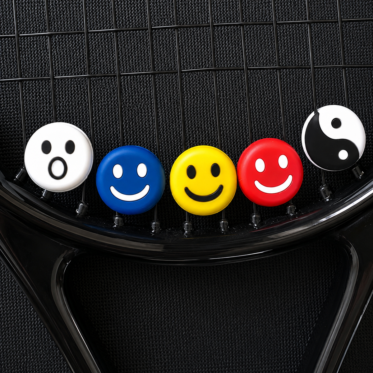 Amortisseurs de Vibrations Raquette Tennis - Motifs Colorés x5
