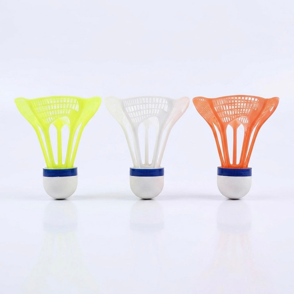 Volants Badminton Nylon Multicolores Coupe-Vent – Lot de 3