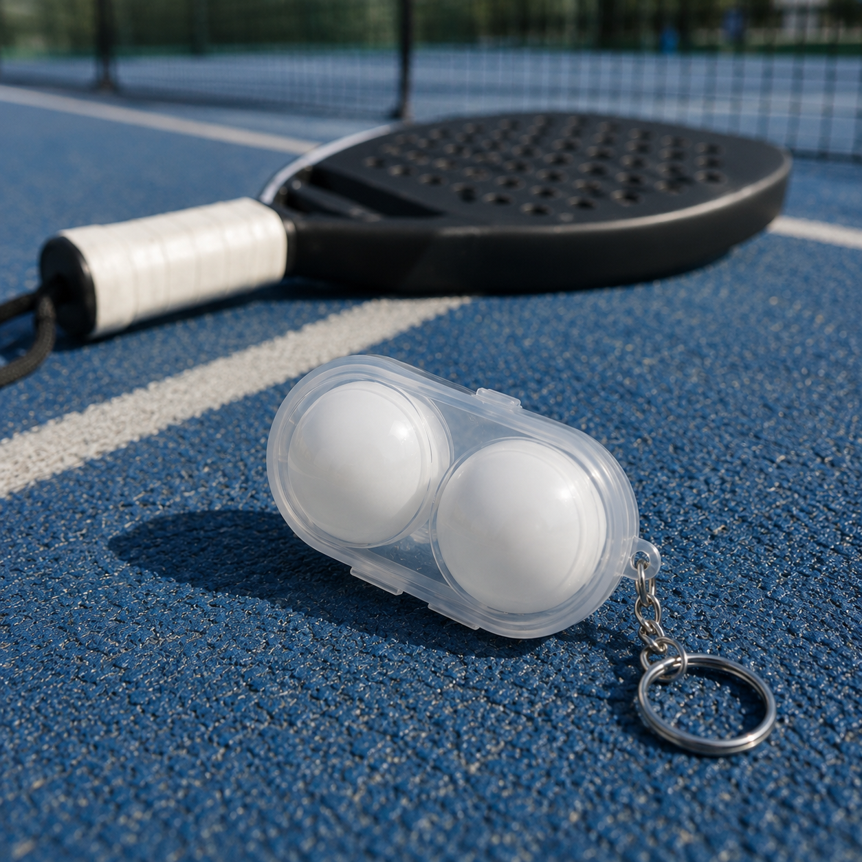 Boîte de Rangement pour Balles de Tennis de Table – Porte-clés