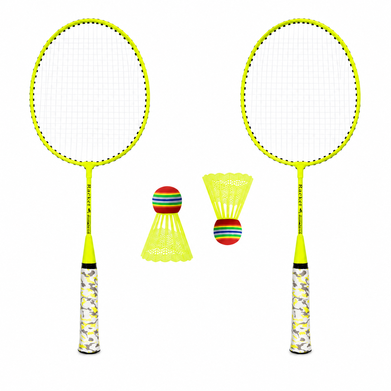 Set de Raquettes de Badminton – 2 Joueurs avec Volants et Housse