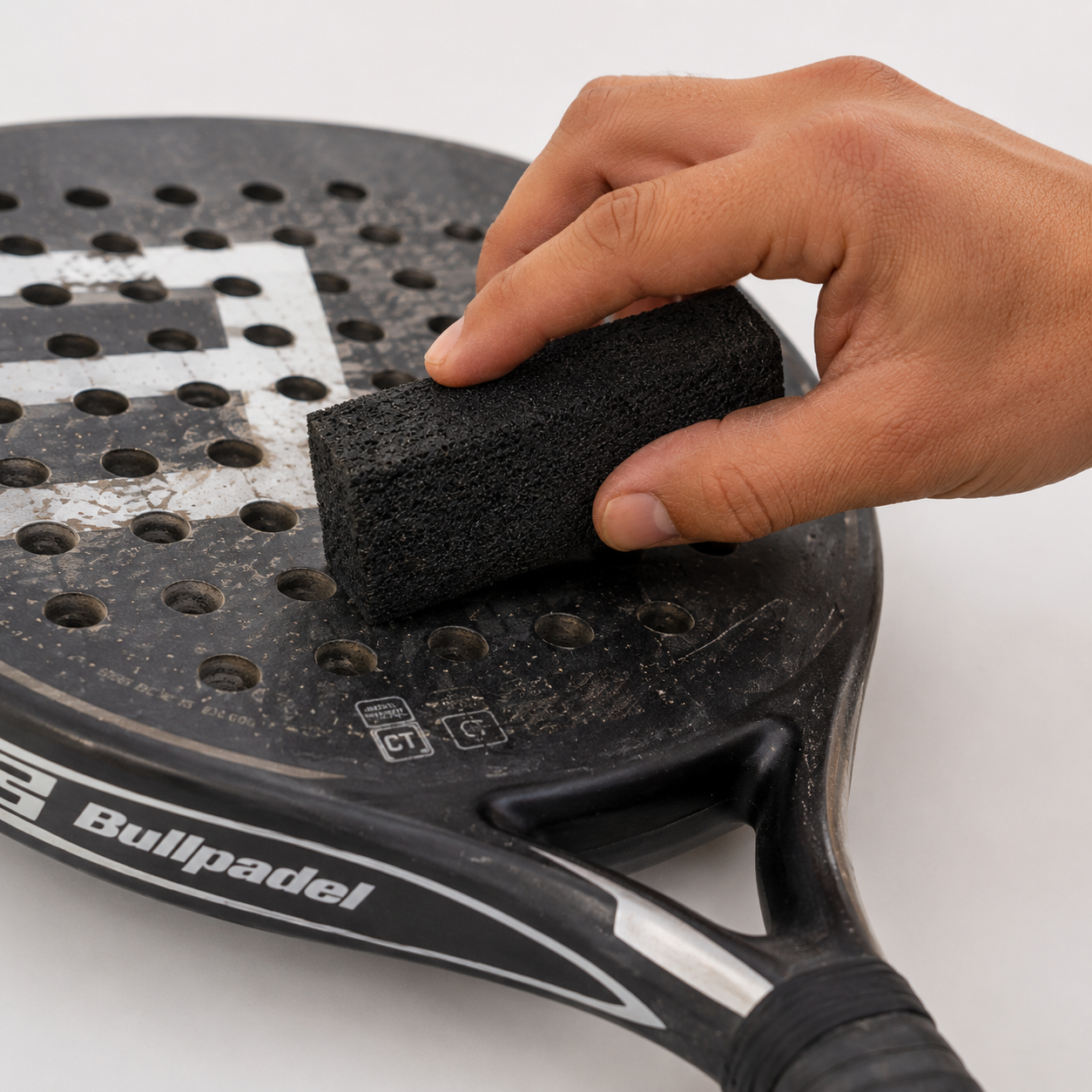 Gomme Caoutchouc Nettoyage Raquette Pickleball — Format Large A2, Nettoyage Professionnel