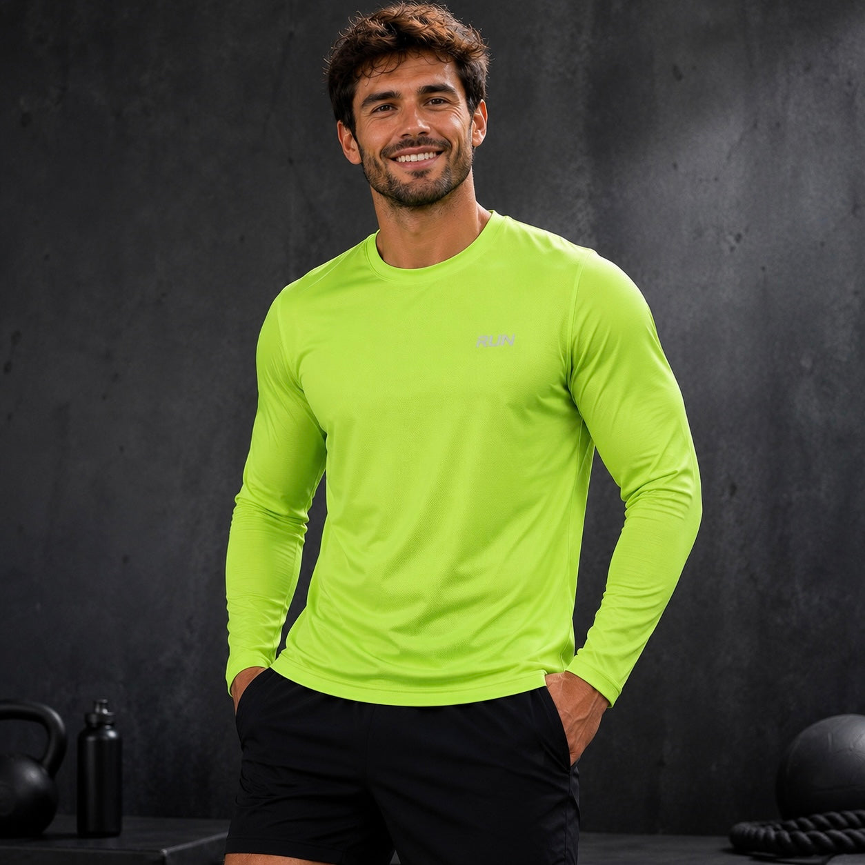 Manche longue Padel Homme – Effet Froid, Ventilation Double Face & Anti-Transpiration