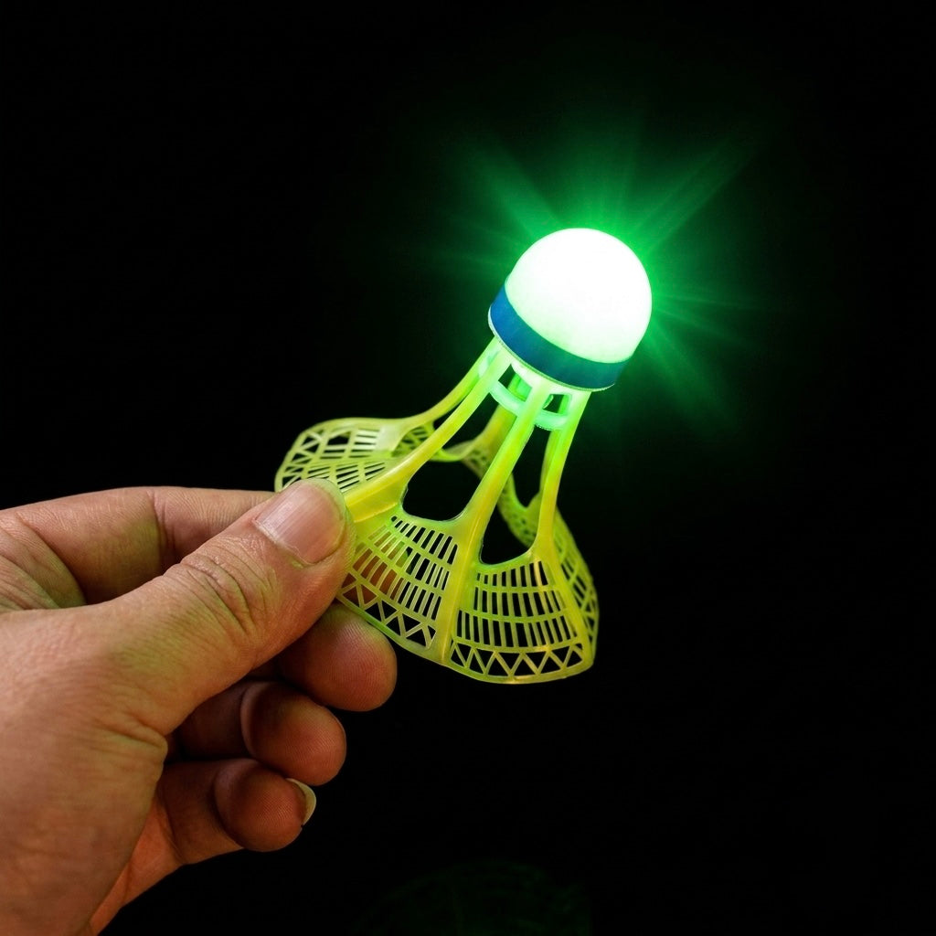 Volants de Badminton LED Lumineux – Pack de 2 ou 3, Jeu Nocturne Coupe-Vent