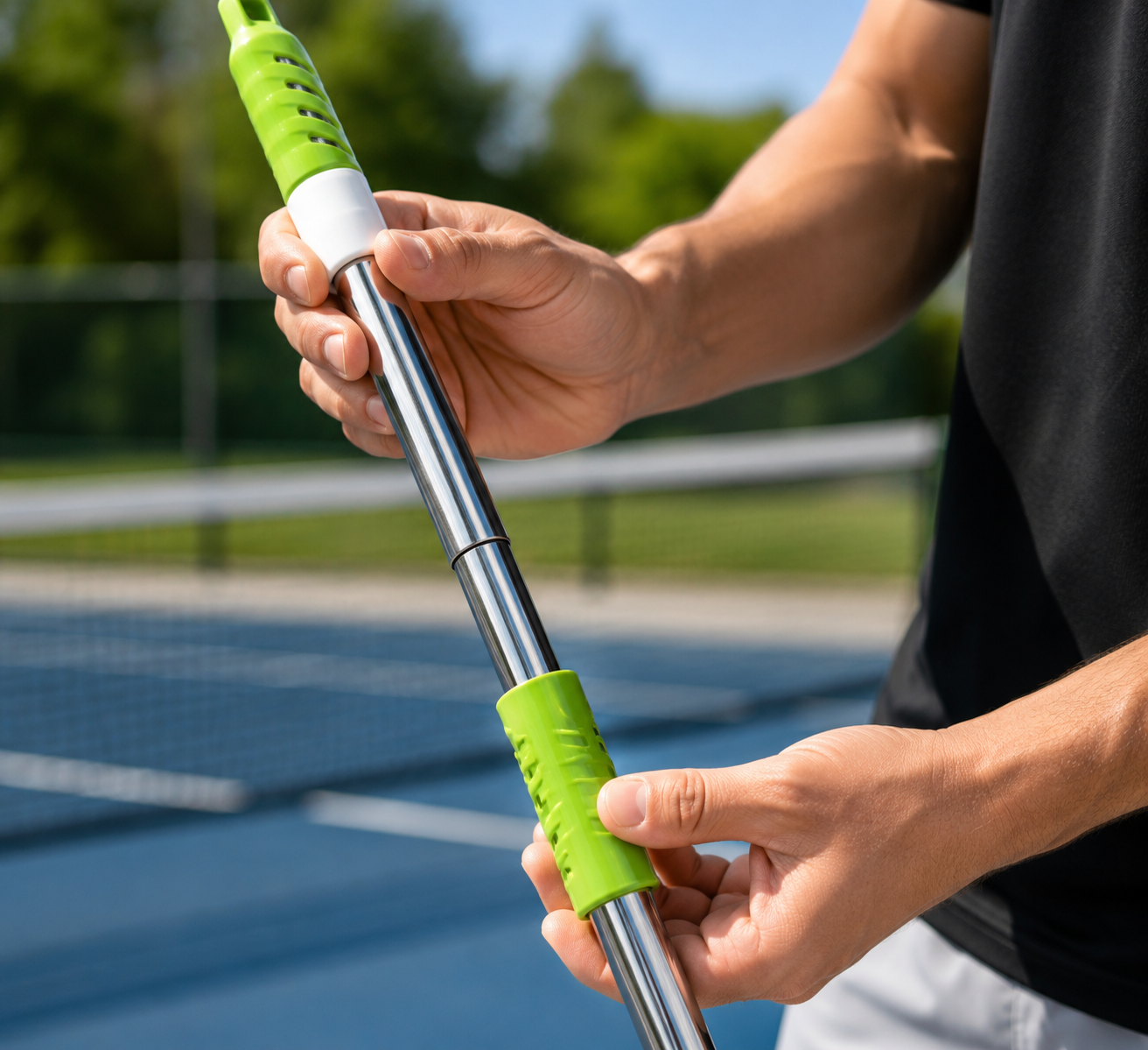 Ramasseur Balles Pickleball Télescopique | 180° | Acier Inoxydable