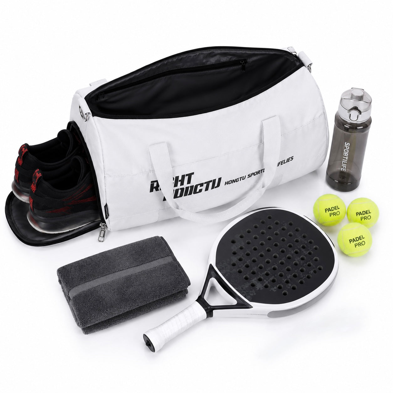 Sac de Sport Compact Sec/Humide - Bandoulière & Sac à Main
