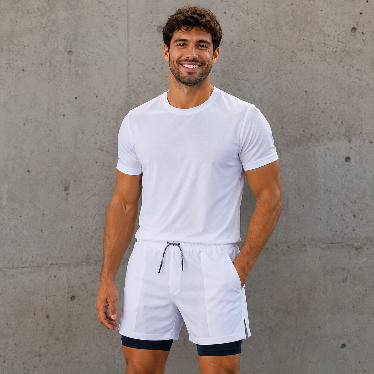 Short Padel Homme 2 en 1 – Doublure Intégrée & Séchage Rapide