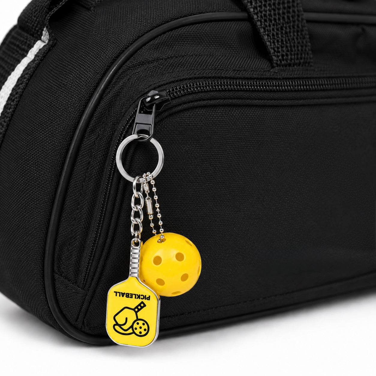 Porte-Clés Pickleball – Pendentif Métal Alliage de Zinc, Cadeau Sportif