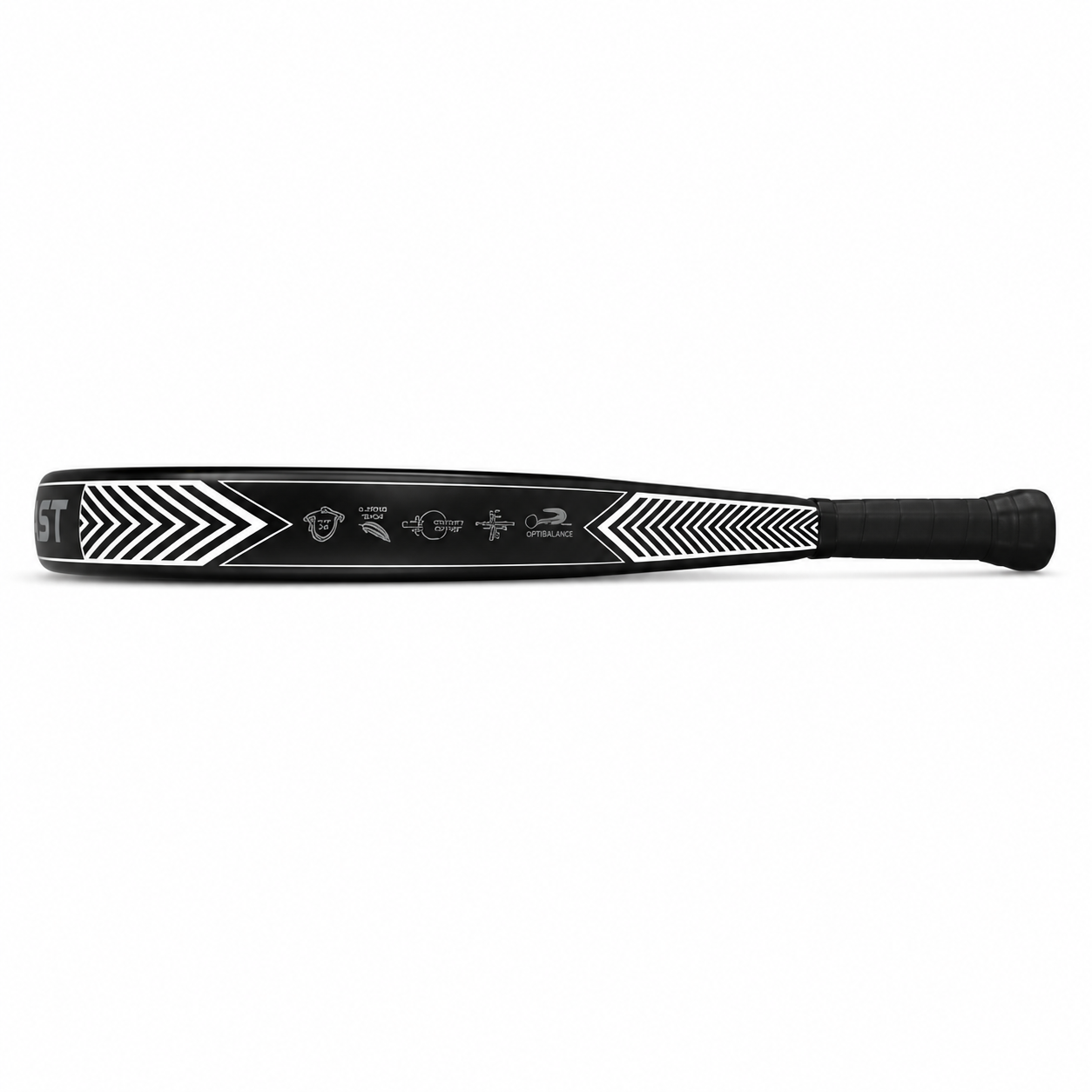 Raquette de Padel Carbon Fiber Black – Légère & Puissante | Noyau EVA | Débutant à Intermédiaire