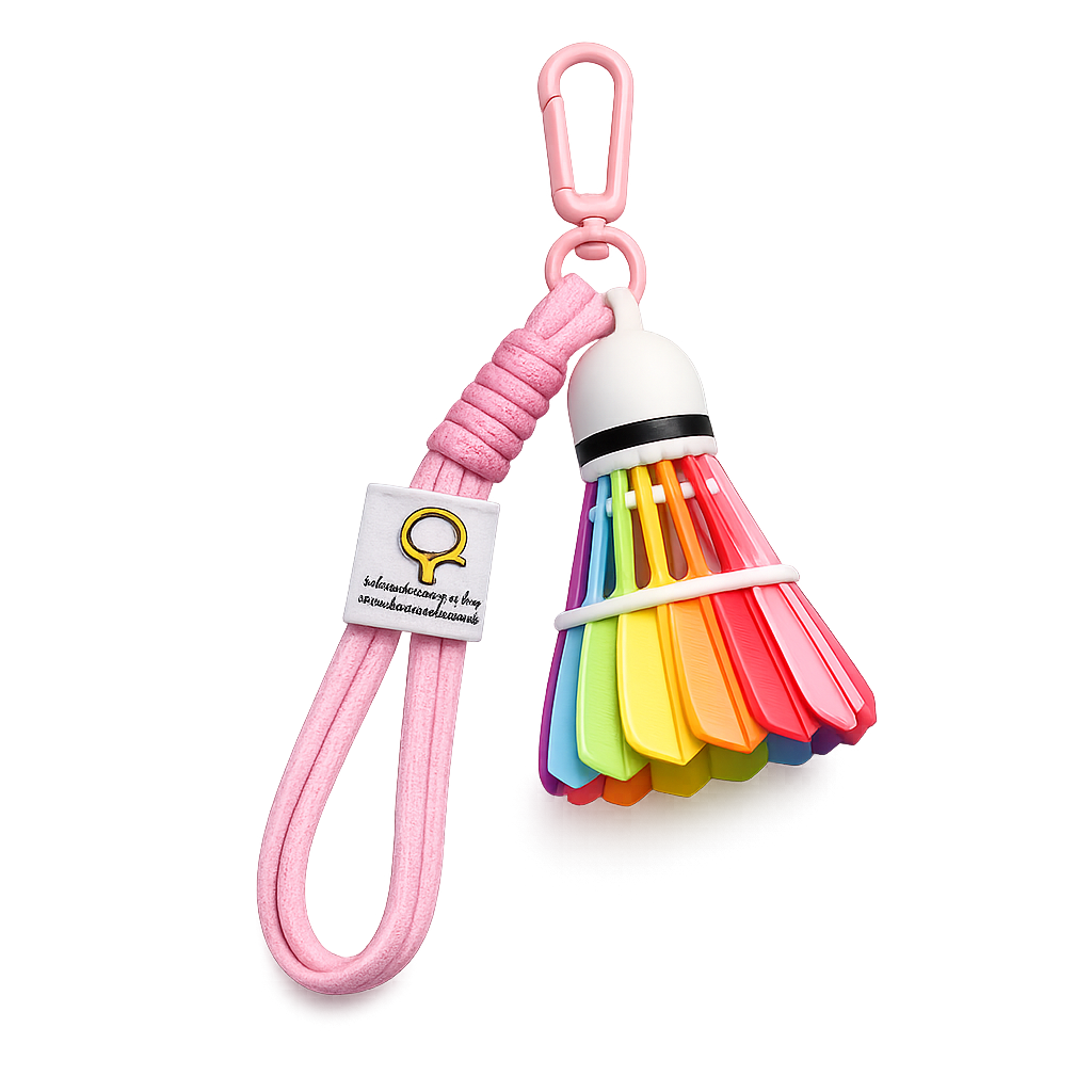 Porte-Clés Badminton en Forme de Volant – Accessoire Sportif