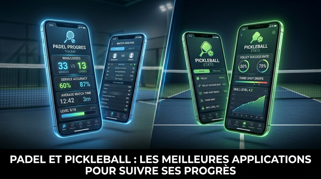 Padel et pickleball : les meilleures applications pour suivre ses progrès