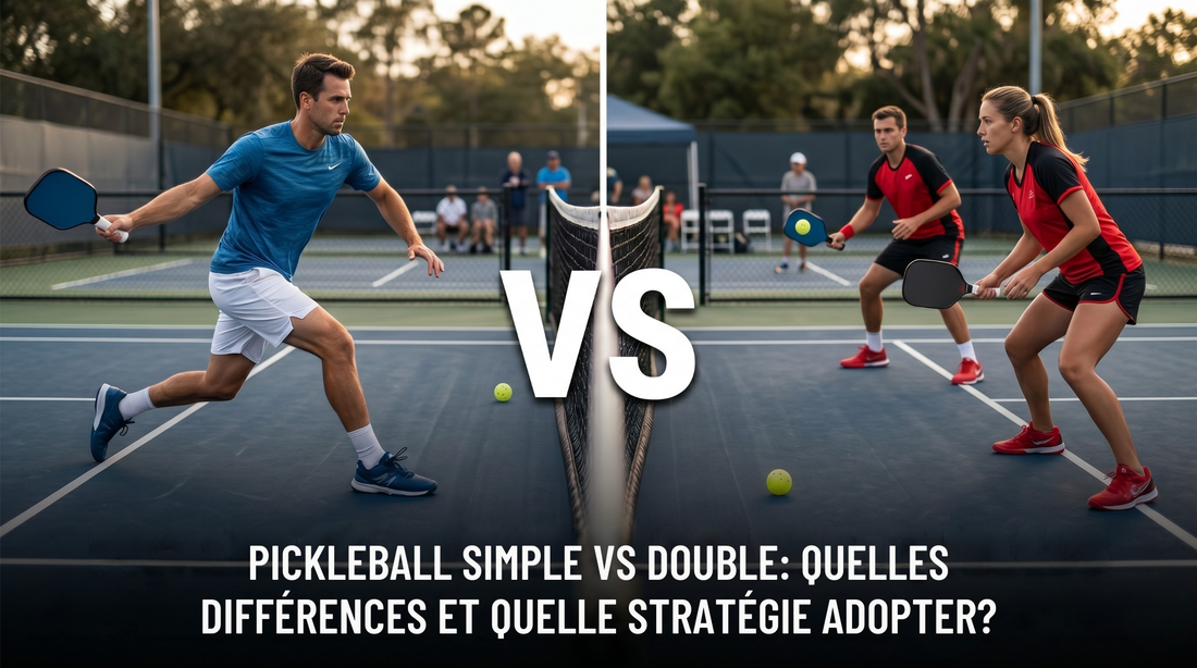 Pickleball simple vs double : quelles différences et quelle stratégie adopter ?