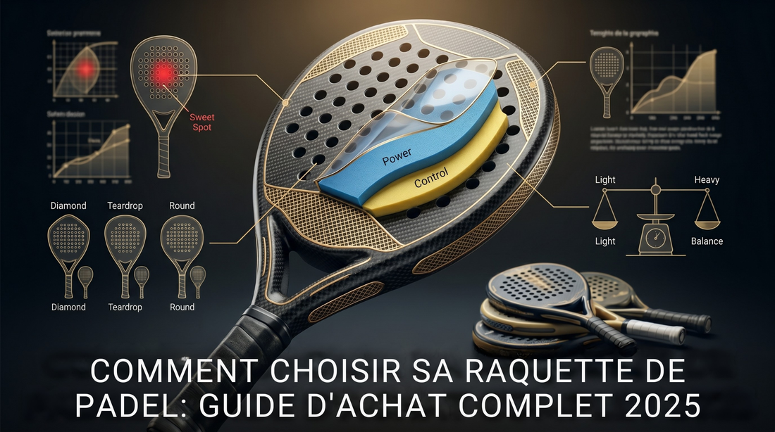 Comment choisir sa raquette de padel : guide d'achat complet 2025