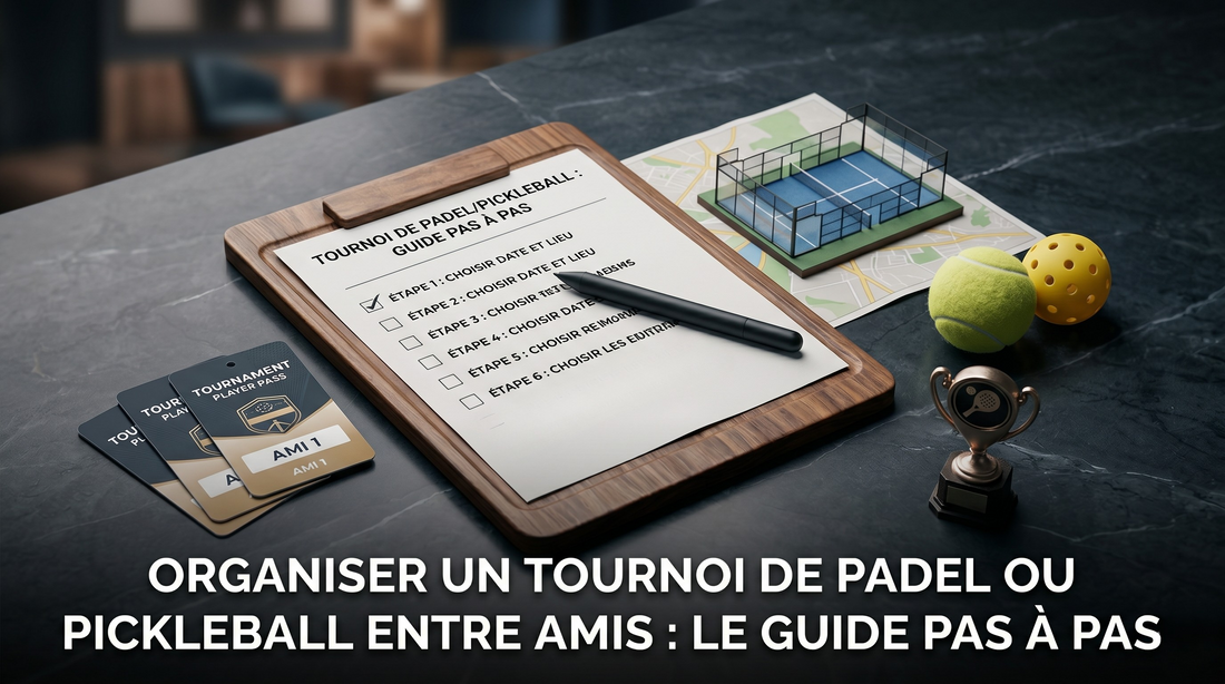 Organiser un tournoi de padel ou pickleball entre amis : le guide pas à pas