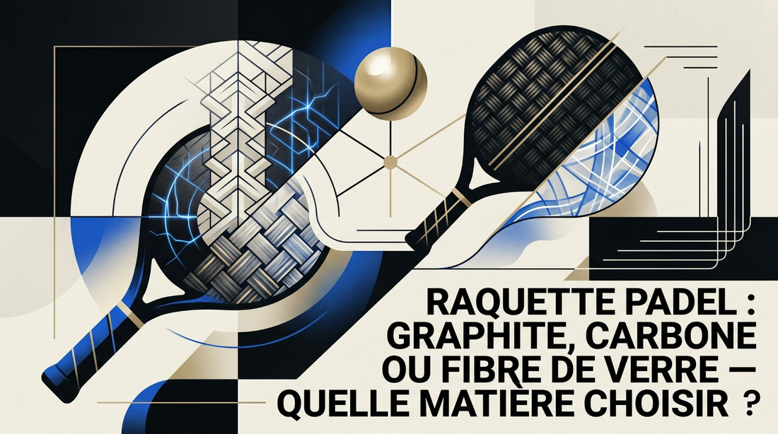 Raquette padel : graphite, carbone ou fibre de verre — quelle matière choisir ?