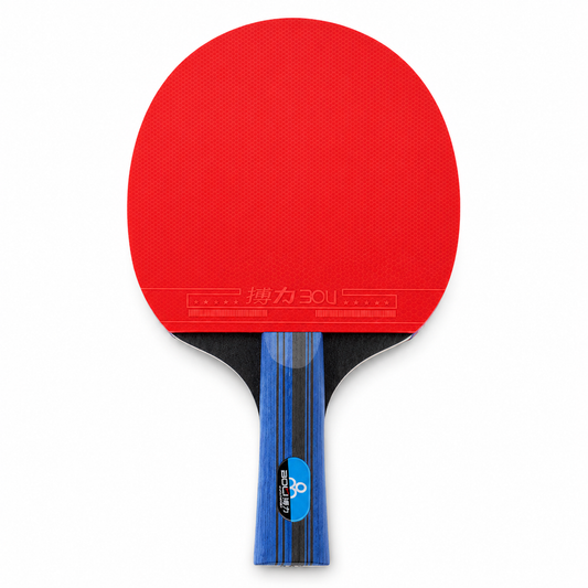 Set de 2 Raquettes de Tennis de Table 7 Plis Bois avec Housse