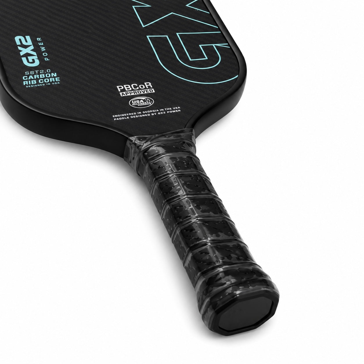 Raquette de Pickleball 3K Carbone Brut Tissé — Manche Extra Long 16cm, Noyau EPP+Carbon EVA, 225g