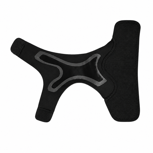 Chevillère de compression ajustable noire pour soutien et prévention des entorses
