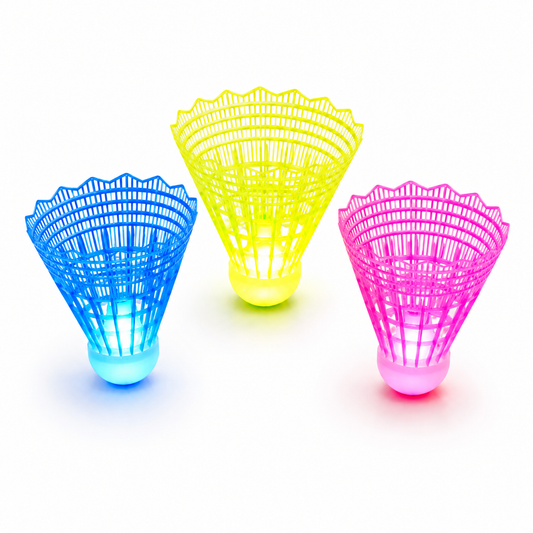 Volants de Badminton Lumineux LED – Pack de 3, Brille dans le Noir