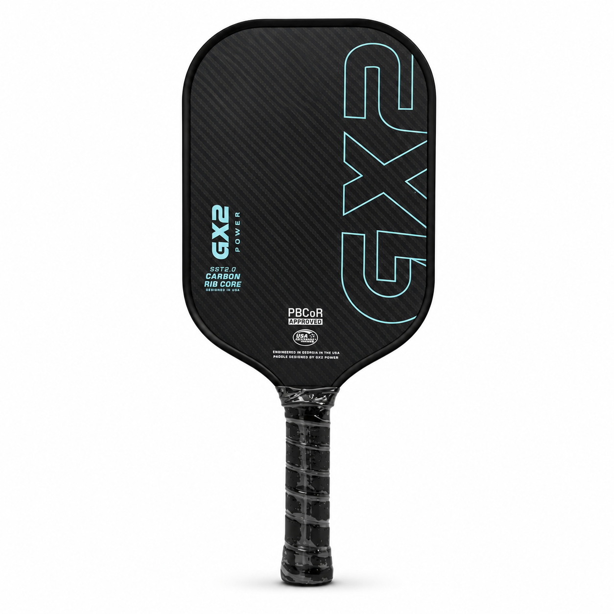 Raquette de Pickleball 3K Carbone Brut Tissé — Manche Extra Long 16cm, Noyau EPP+Carbon EVA, 225g