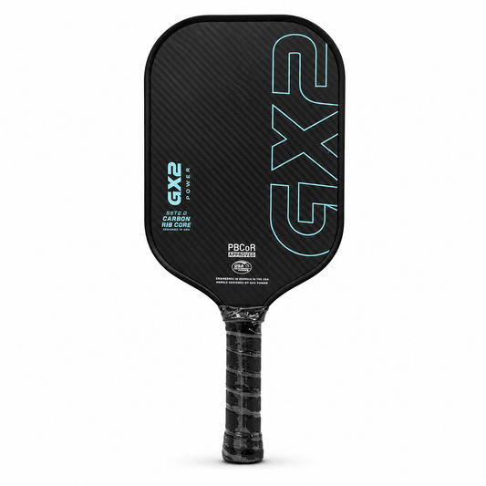 Raquette de Pickleball 3K Carbone Brut Tissé — Manche Extra Long 16cm, Noyau EPP+Carbon EVA, 225g