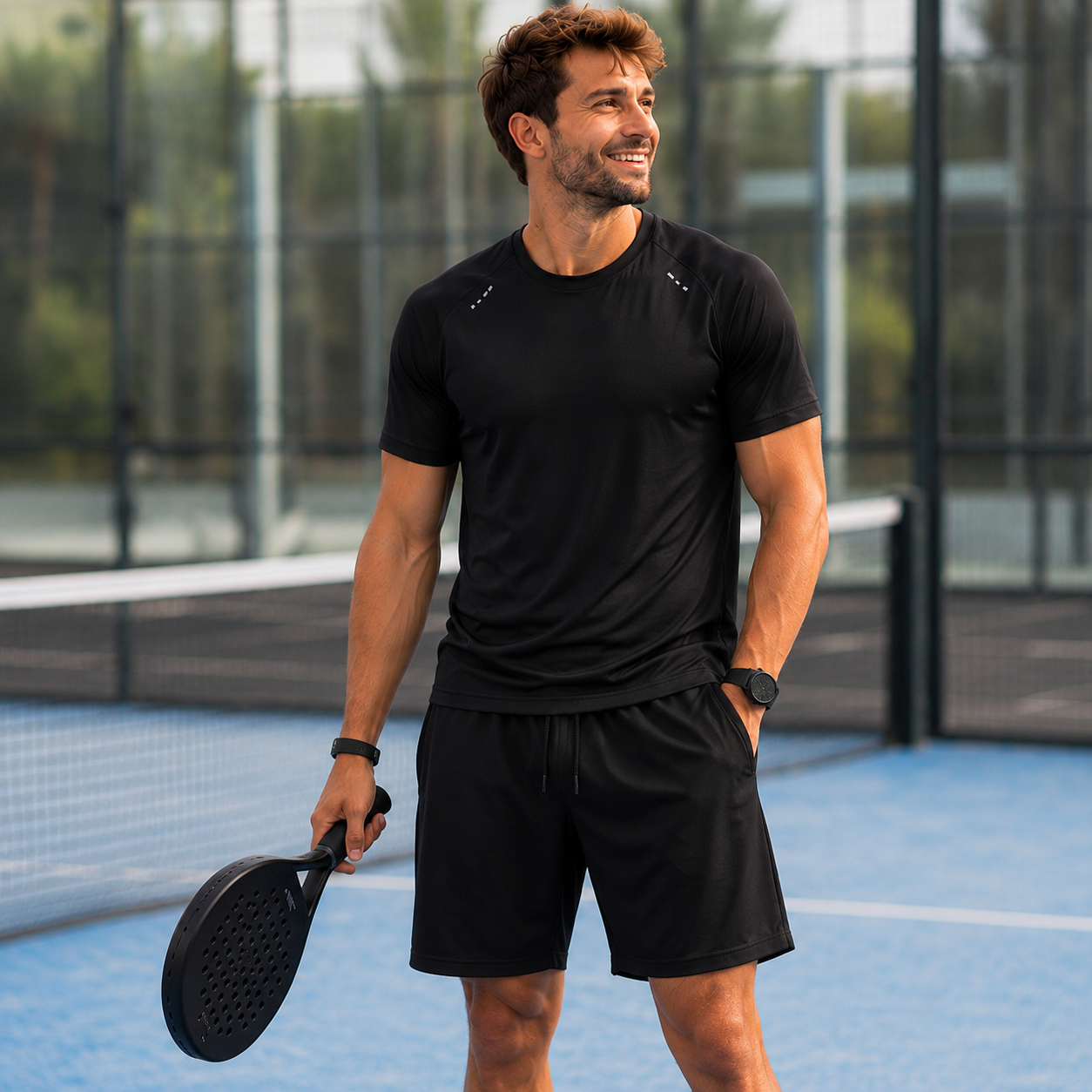 Short Homme | Respirant Séchage Rapide | Sport Raquette