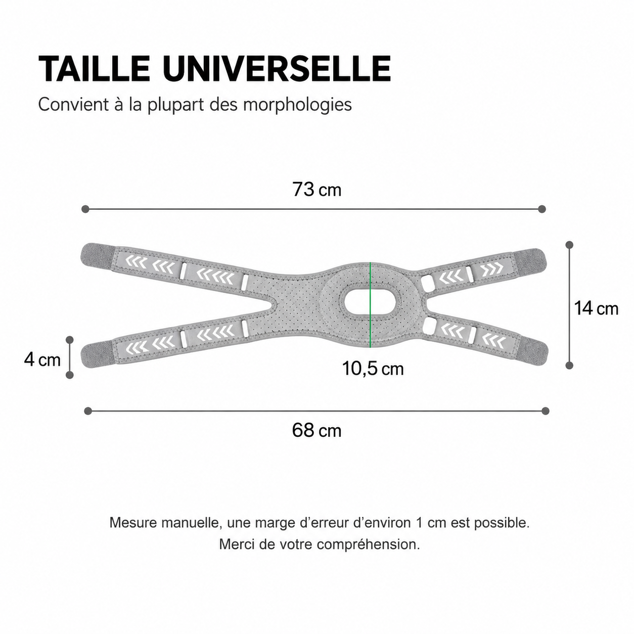 Genouillère de Maintien Rotulien Réglable – Sport & Padel