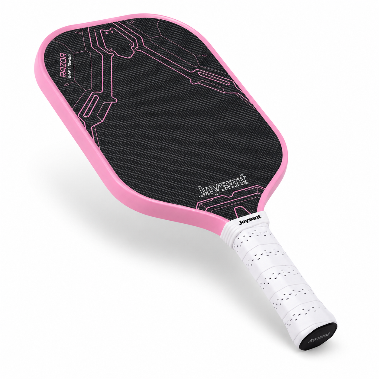 Raquette de Pickleball Hybride Titane & Carbone Tissé 215g — Ultra Légère, Spin, Agilité