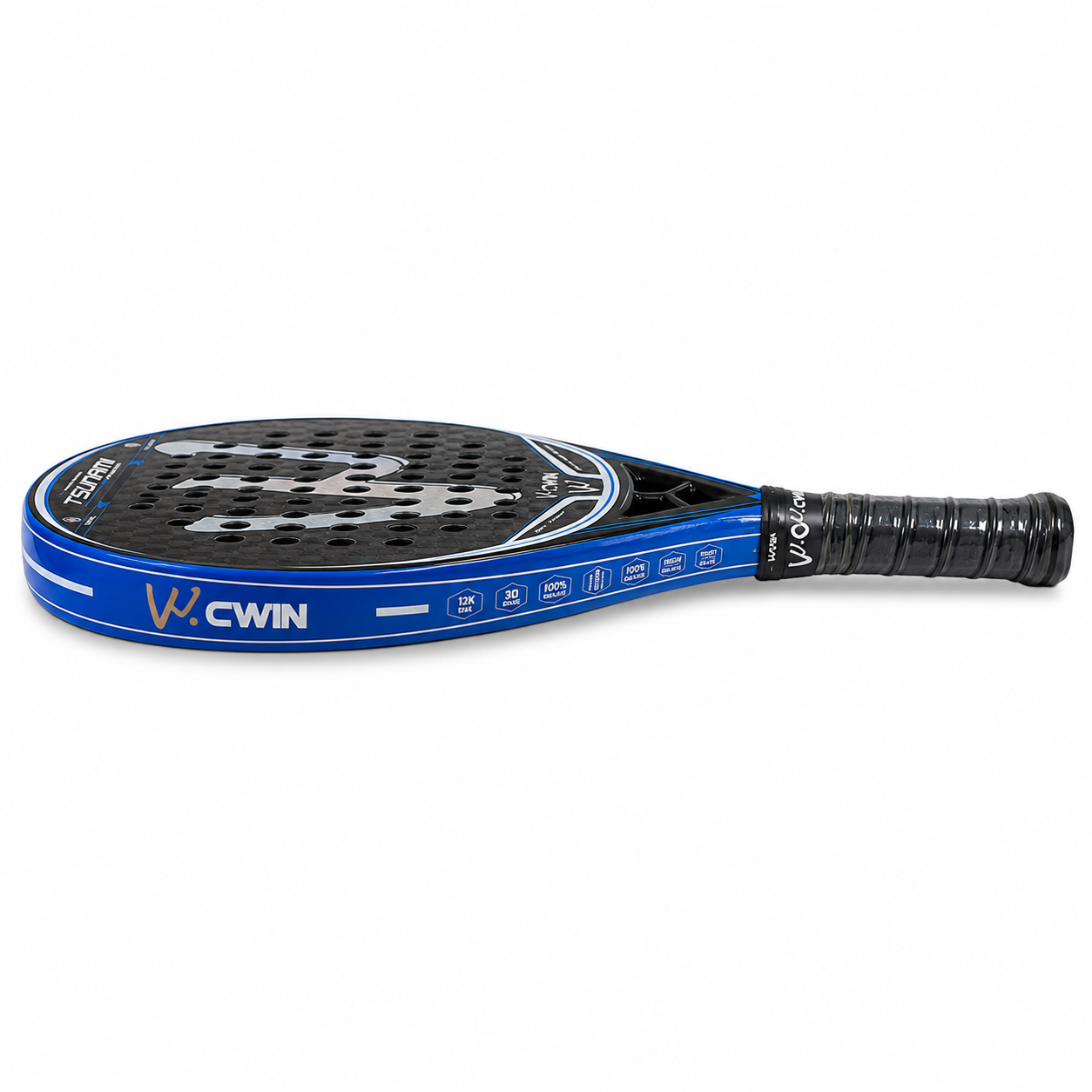 Raquette de Padel Carbone 12K | Surface 3D Spin + Effets | CWIN TSUNAMI