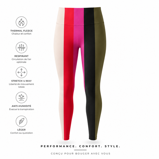 Legging Padel Femme Taille Haute – Sans Couture & Gainant