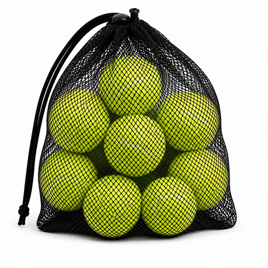 Pack de 10 Balles de Tennis – Couleurs Vives avec Sac de Transport