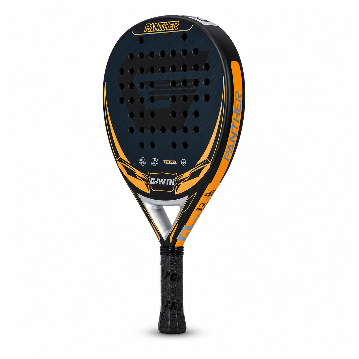 Raquette Padel Carbone 3K Forme Ronde – Core EVA Souple, Contrôle & Confort