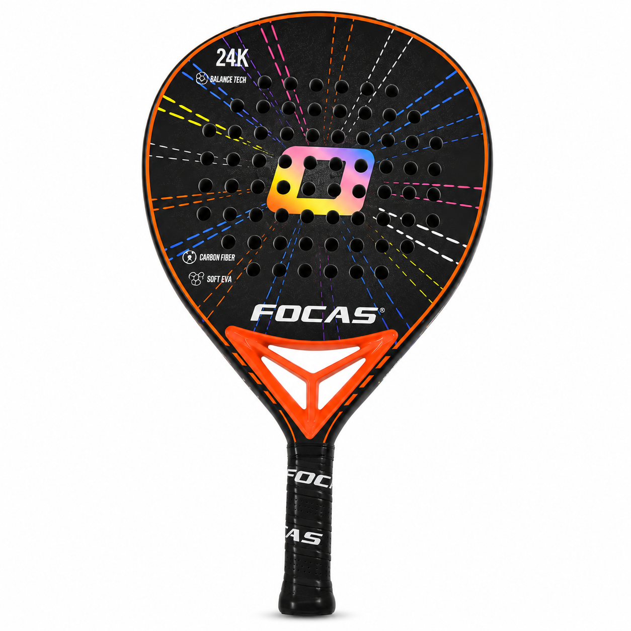 Raquette de Padel Carbone 24K Surface Rugueuse 2026 – EVA Haute Qualité | Niveau Avancé