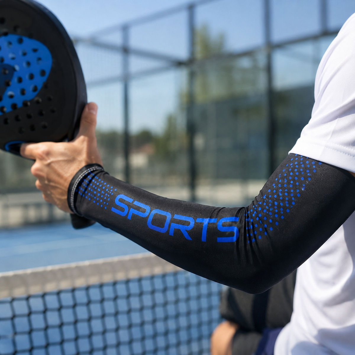 Manchon Anti-UV Rafraîchissant – Protection Solaire Bras Padel & Tennis