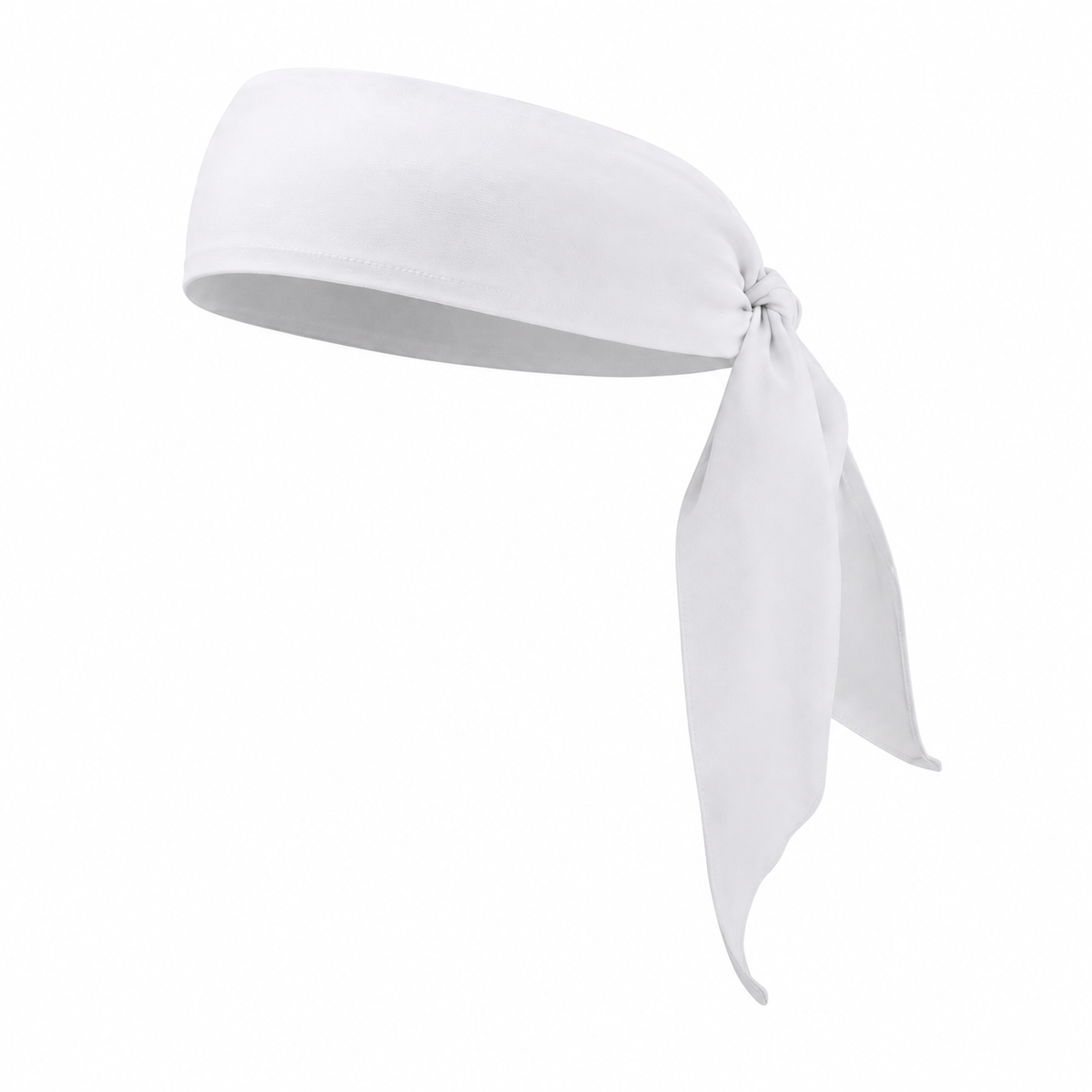 Bandeau de tête pirate sport blanc - vue de face