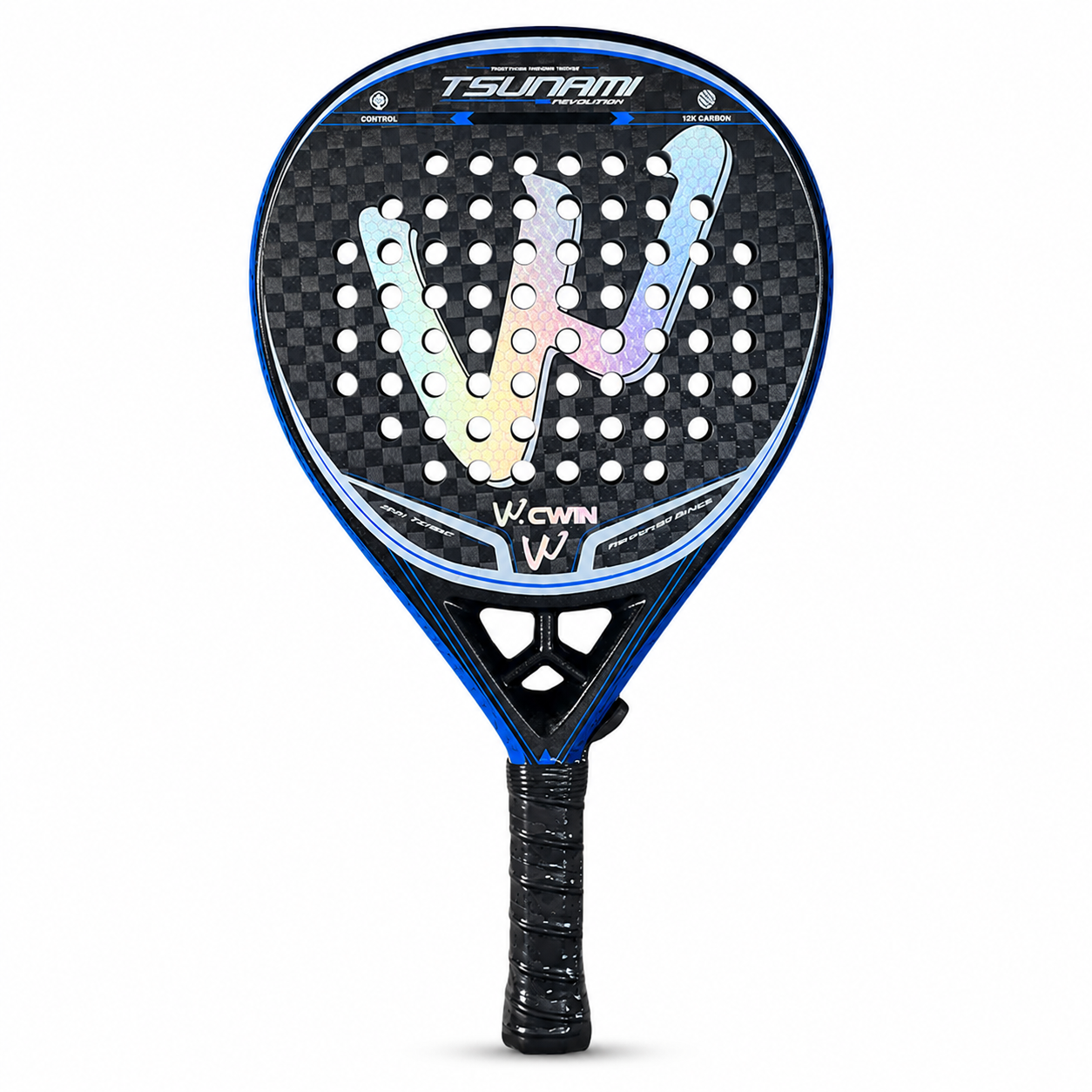 Raquette de Padel Carbone 12K | Surface 3D Spin + Effets | CWIN TSUNAMI