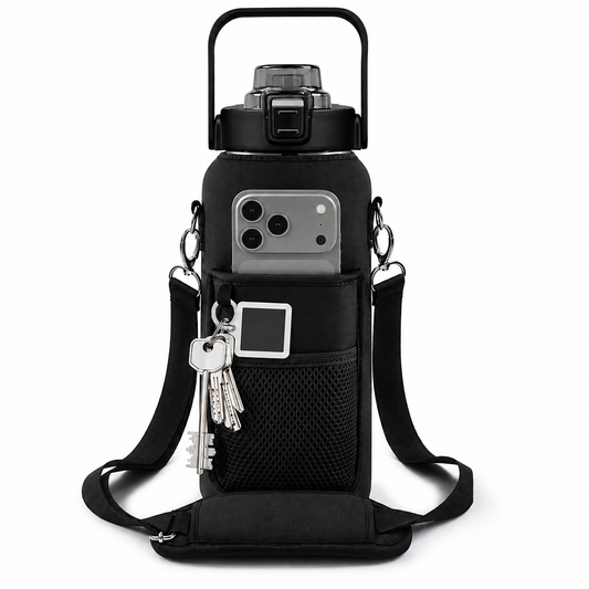Gourde Isotherme 2L avec Manchon et Bandoulière – Porte-Téléphone