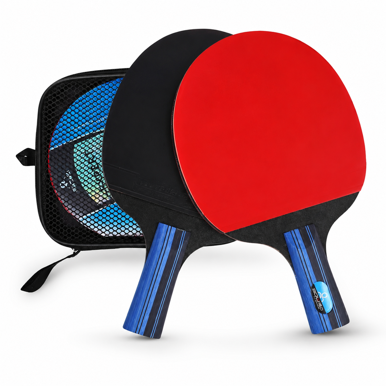Set de 2 Raquettes de Tennis de Table 6 Étoiles avec Housse