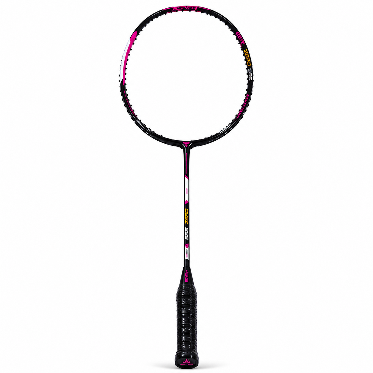 Raquette Badminton Carbone Ultra-Légère 4U – Niveau Débutant, Noir & Rose