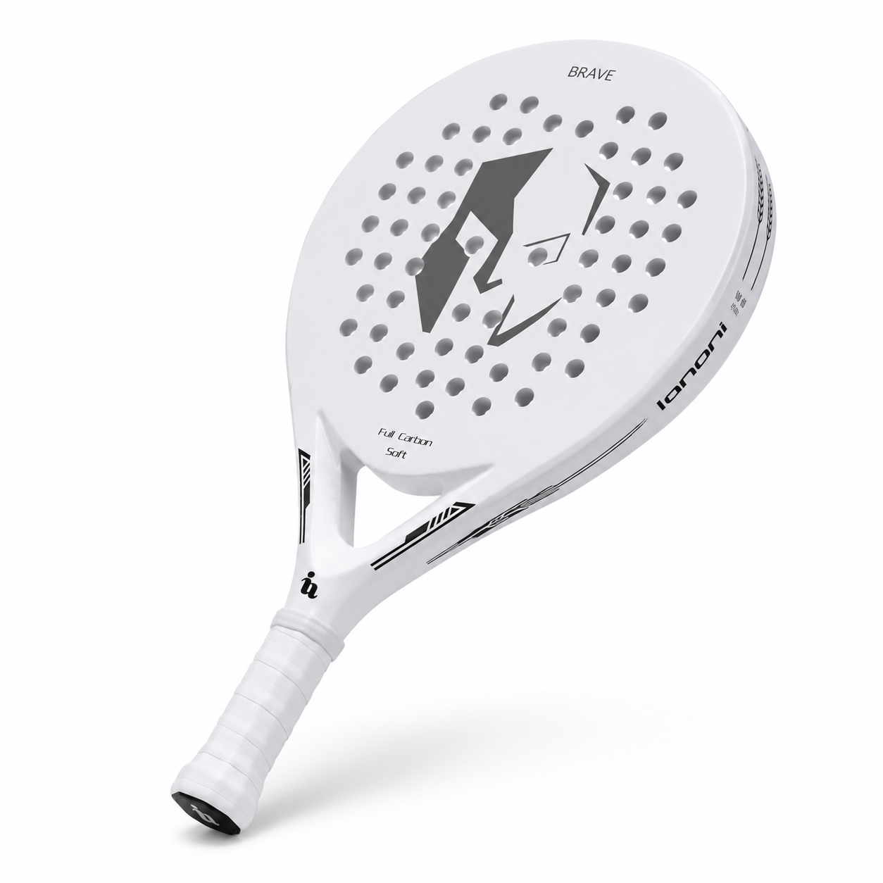 Raquette de Padel Ultra-Légère Fibre de Carbone white – Noyau Mousse Mémoire | Réactivité Maximale