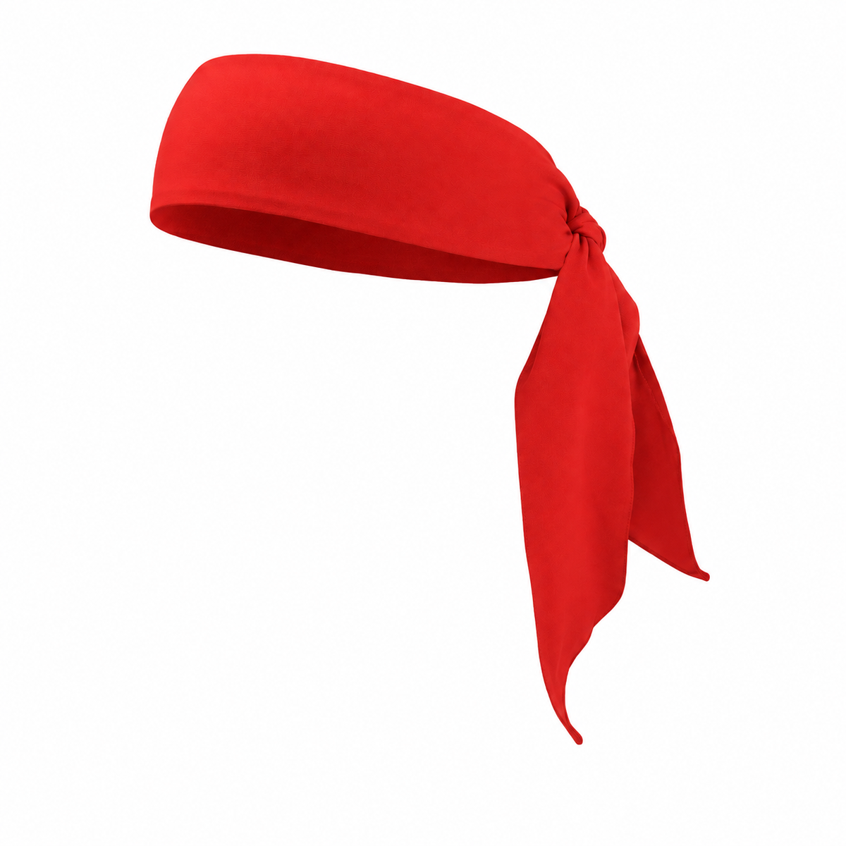 Bandeau de tête pirate sport rouge - vue de face