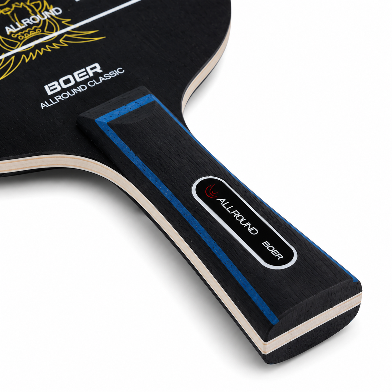 Raquette de Tennis de Table Assemblée 5 Bois + 2 Carbone – Prête à Jouer