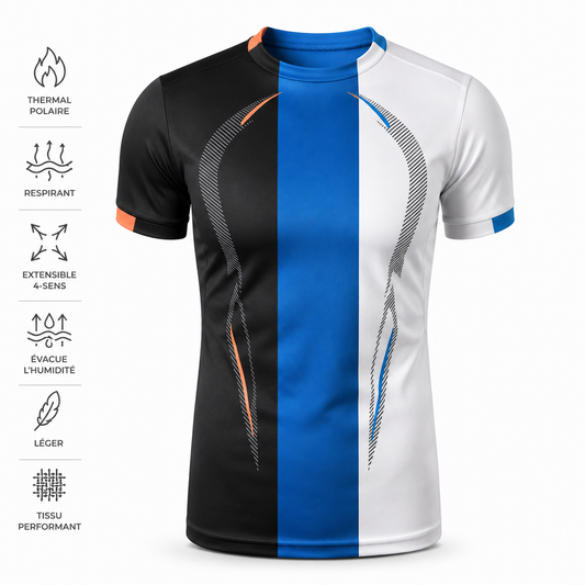 T-Shirt Padel Homme – Séchage Rapide, Léger & Respirant