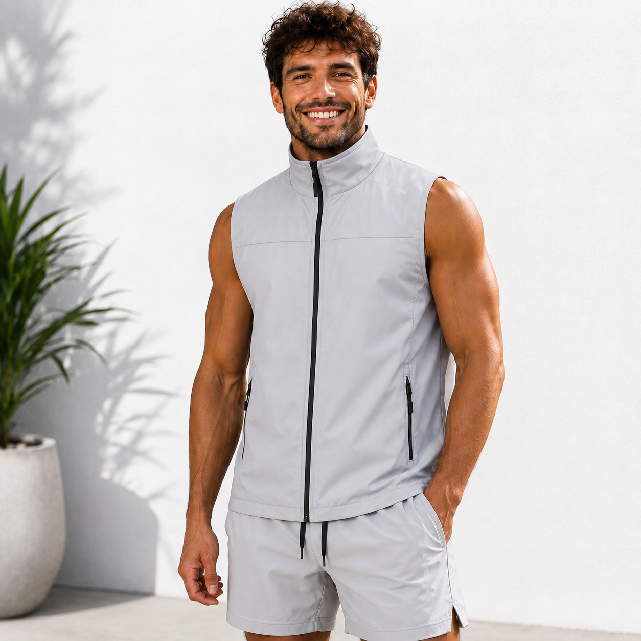 Gilet Cargo Sans Manches Homme – Imperméable & Séchage Rapide