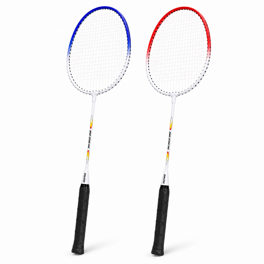 Set 2 Raquettes Badminton Durables Adulte/Ado avec Sac de Rangement