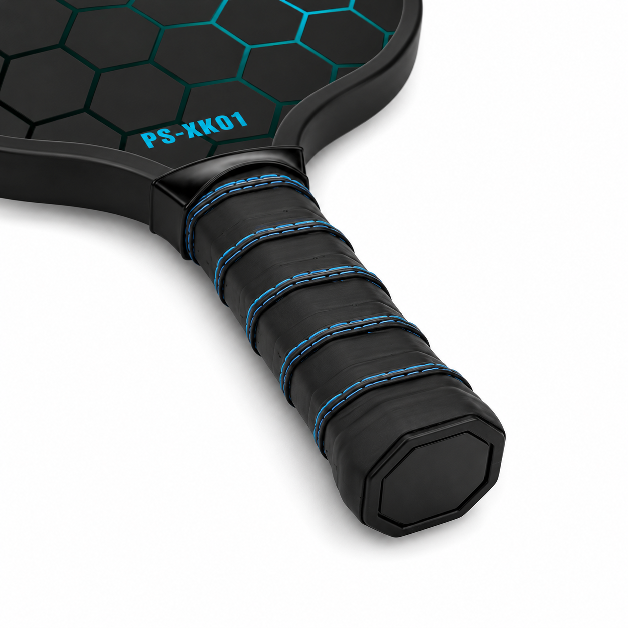 Raquette de Pickleball Fibre de Carbone — Surface Givrée 16mm, Effet Maximisé, Eco-Friendly