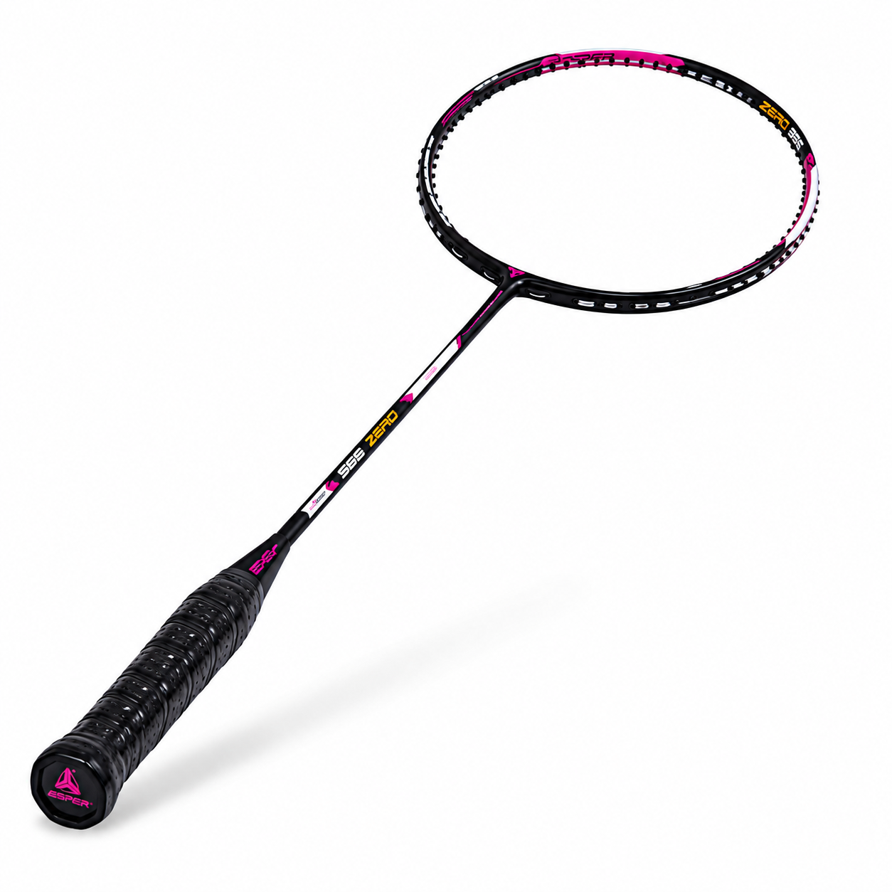 Raquette Badminton Carbone Ultra-Légère 4U – Niveau Débutant, Noir & Rose