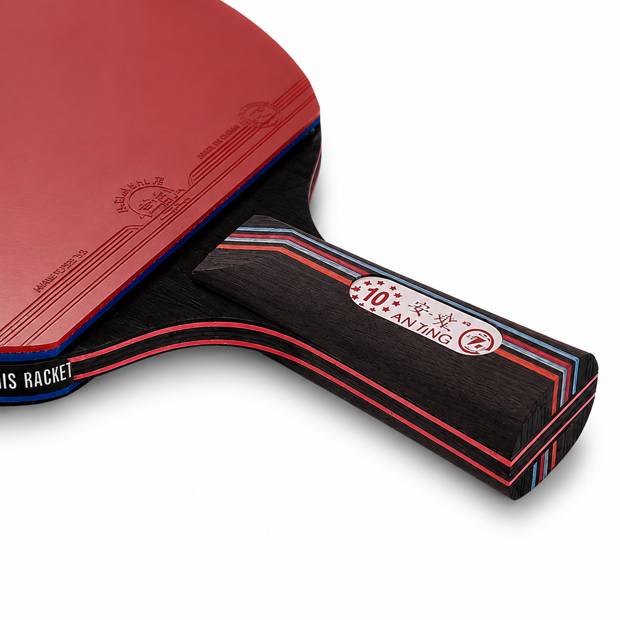 Set de 2 Raquettes de Tennis de Table 10 Étoiles Carbone – Compétition