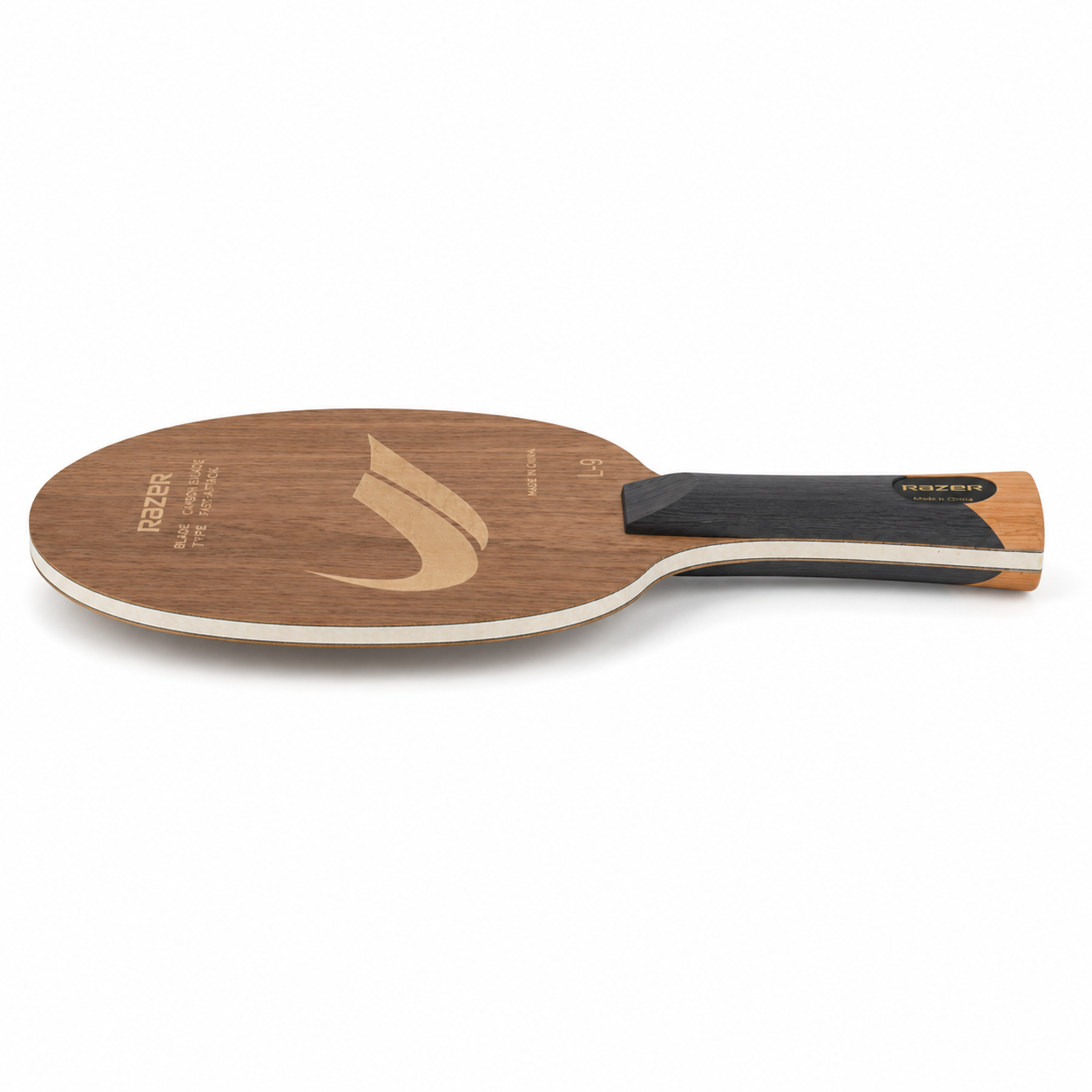 Lame de Tennis de Table 5+2 Carbone – Attaque Rapide